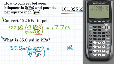 Convert psi to kpa